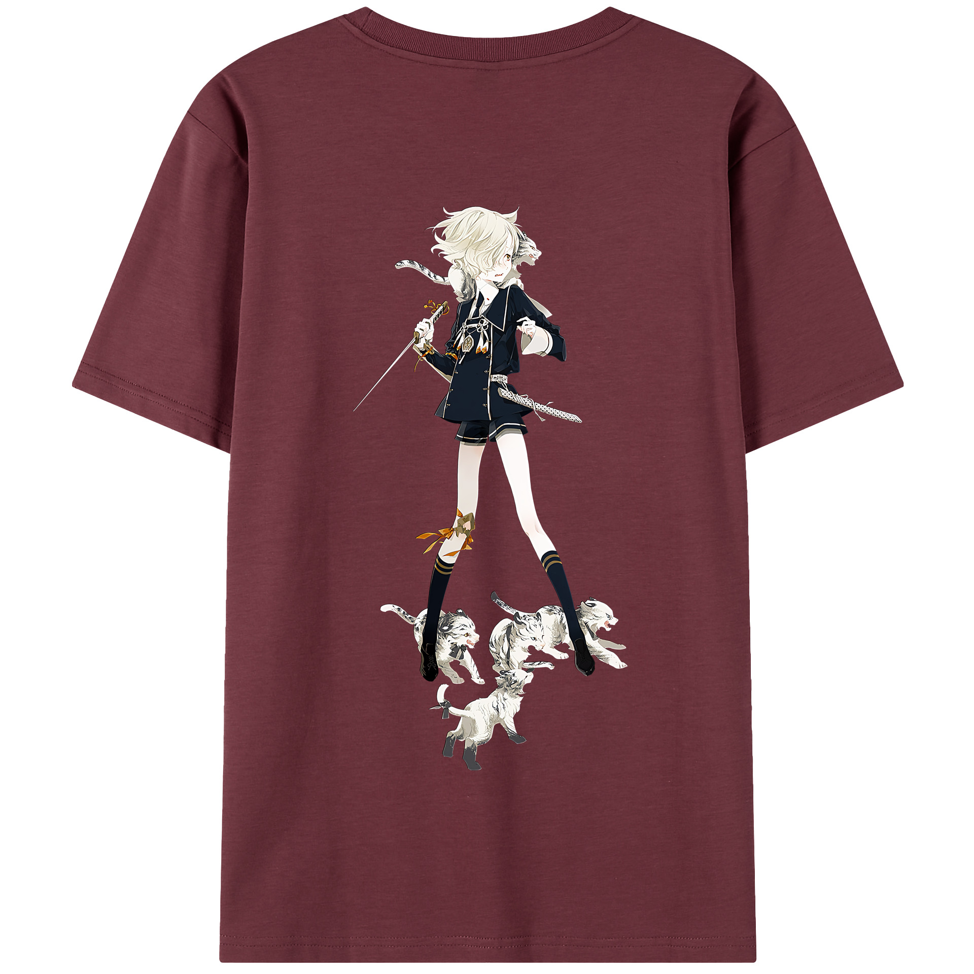 （画像用） 刀剣乱舞 Touken Ranbu 綿100％半袖Tシャツ（背面プリント）